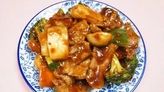 C21. Beef with Garlic Sauce (晚)鱼香牛