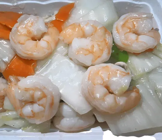 Shrimp with Chinese Vegetables 白菜虾