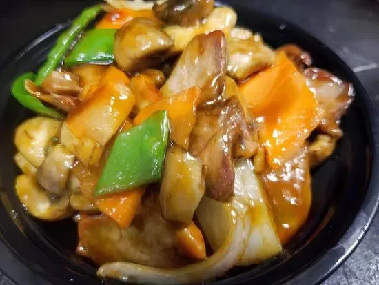 Roast Pork with Mushrooms 蘑菇叉烧