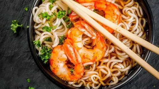 Shrimp Ramen Soup (Miso Base)虾拉面