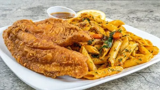 Fried tilapia fillets