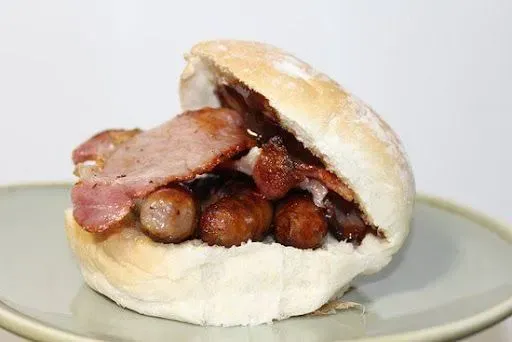 Bacon & Sausage Butty
