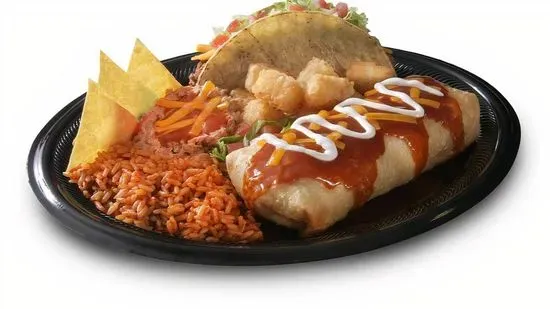 Chimichanga Platter Meal