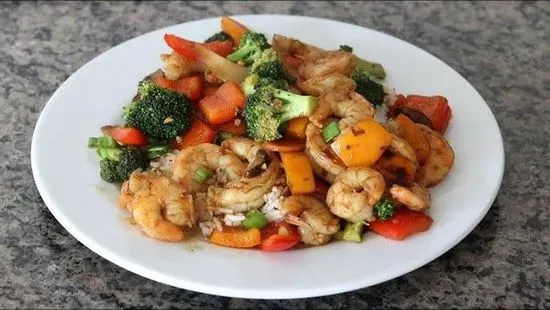 91. Shrimp With Mixed Vegetables 什菜虾