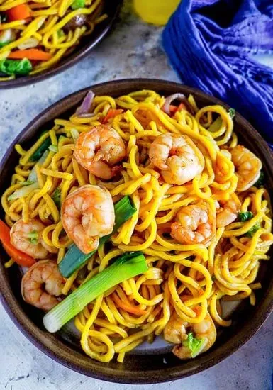 L02b. Shrimp lo Mein Lunch Special 虾捞面 （午）