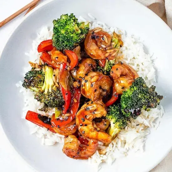 87. Shrimp With Broccoli 芥兰虾