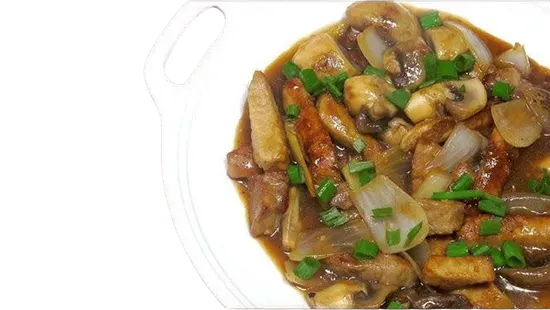 59. Roast Pork With Mushroom 蘑菇叉烧