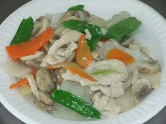 90. Moo Goo Gai Pan 蘑菇鸡片