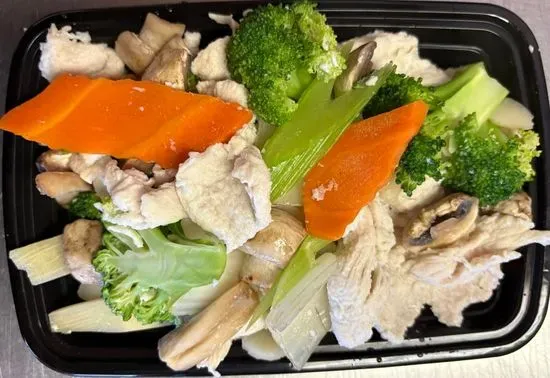 H2. Steamed Chicken with Mixed Chinese Vegetables 水煮素菜鸡