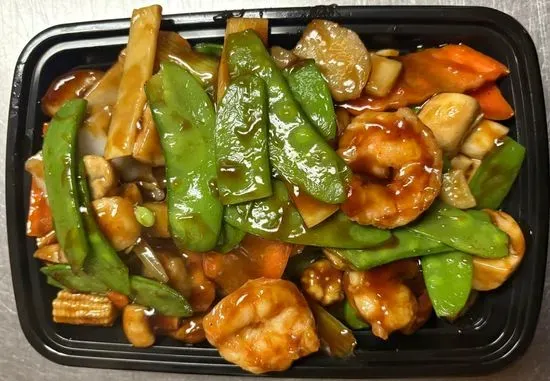 69. Shrimp with Snow Peas 雪豆虾