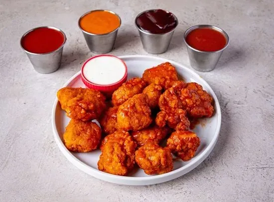 Boneless Wings (with custom sauce and dipping sauce) Kids Menu