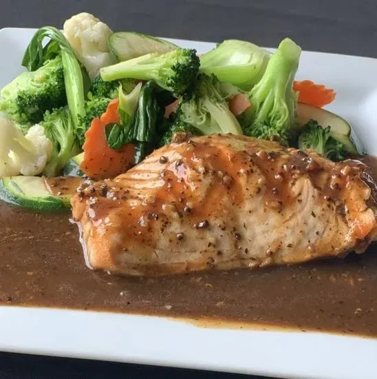 Salmon in Black Bean Sauce