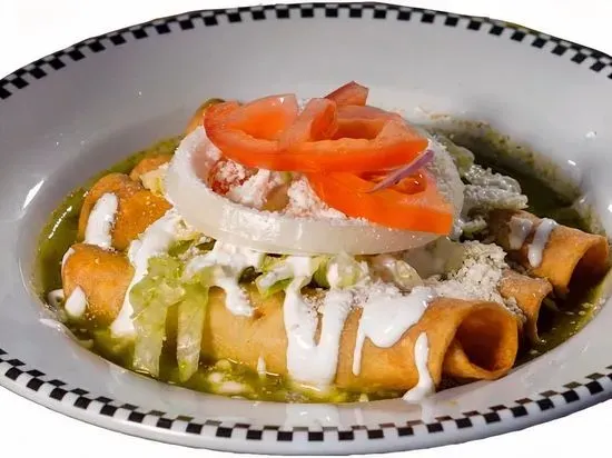 Flautas Pollo (4 Pzs) / Chicken Flautas (4 pcs)