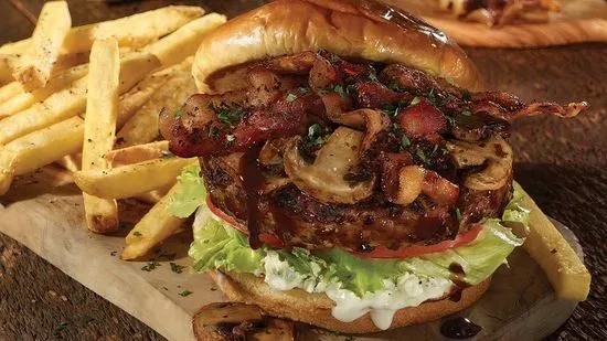 WHISKEY BLEU BURGER*