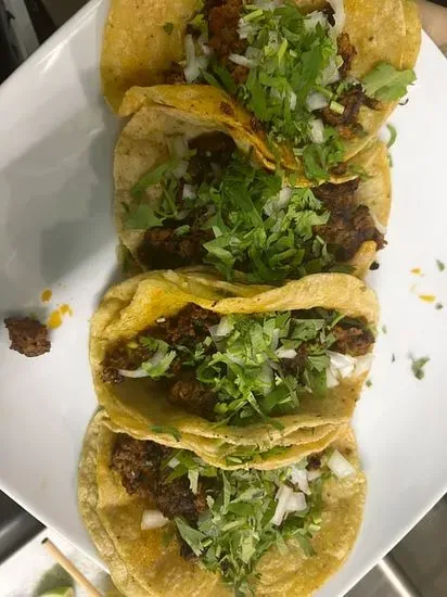 3 tacos chorizo