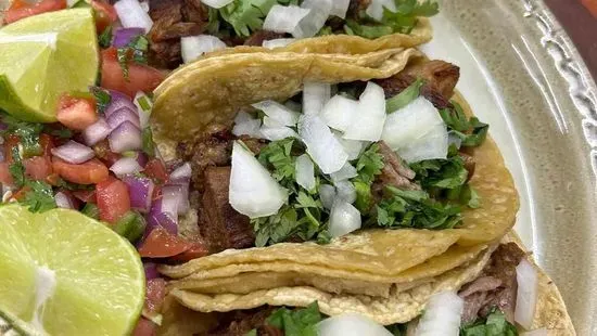  3 tacos asada 