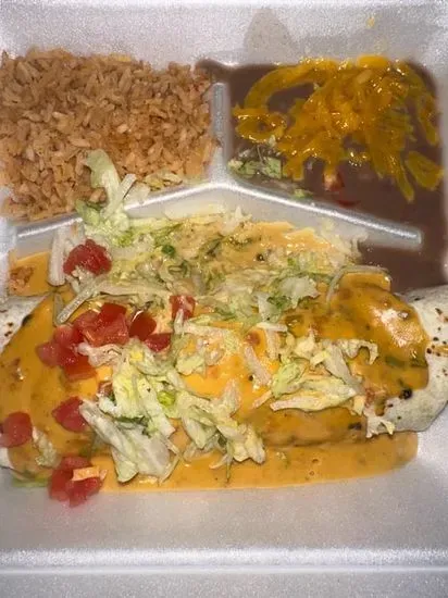 9. Smothered Burrito Plate