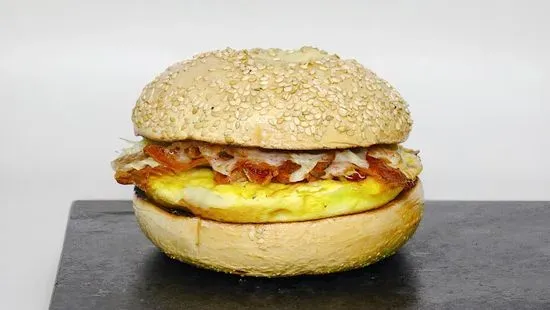 Scrambled Egg Sandwich w/ Cheese & Bacon..