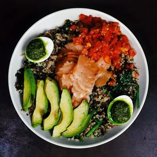 Smoked Salmon Quinoa Bowl..