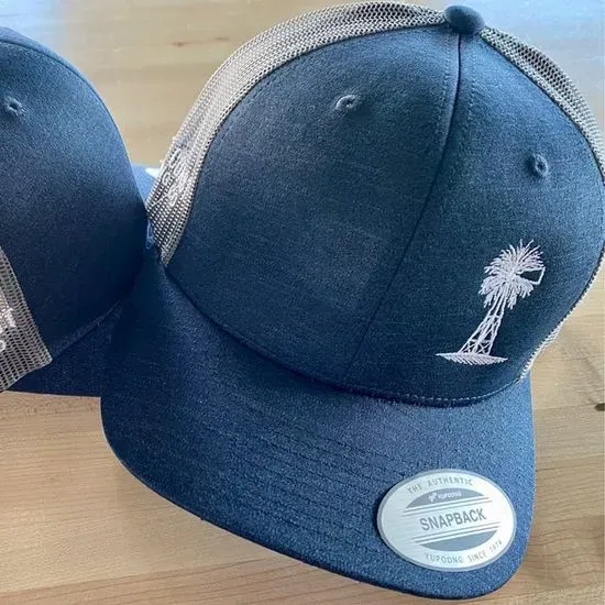 H - Embroidered Blue