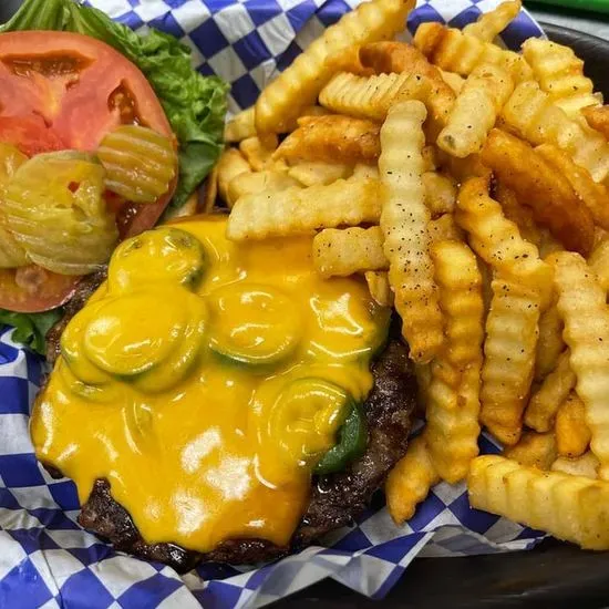 Cheddar Jalapeño Burger