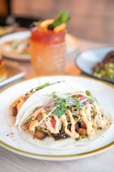 Korean BBQ Pork Belly Tacos