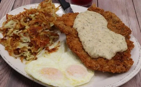 Chicken Fried Steak & Eggs