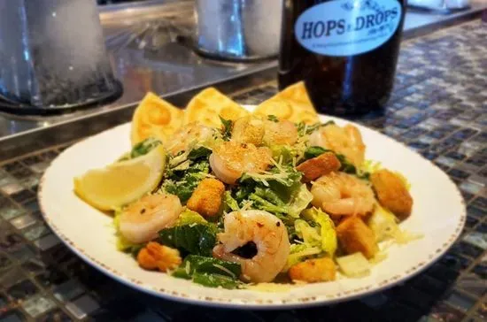 CAESAR SALAD WITH PRAWNS