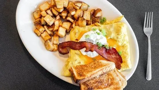 Loaded Potato Omelette