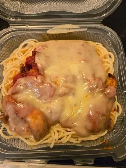 Our Chicken Parmesan Dinner