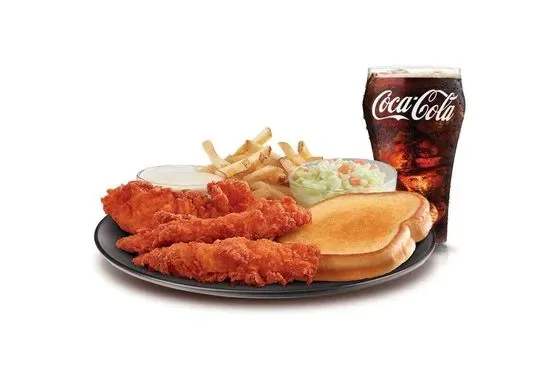 3 Piece Nashville Hot Hand-Breaded Chicken Tender Platter