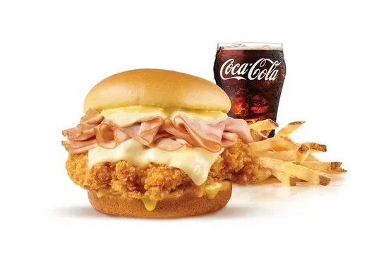 Hand-Breaded Chicken Cordon Bleu Sandwich Combo