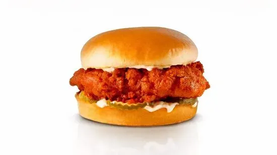 Nashville Hot Hand-Breaded Chicken Sandwich