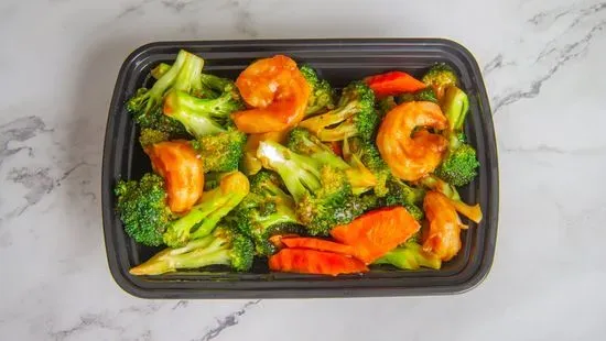 59. Shrimp with Broccoli / 