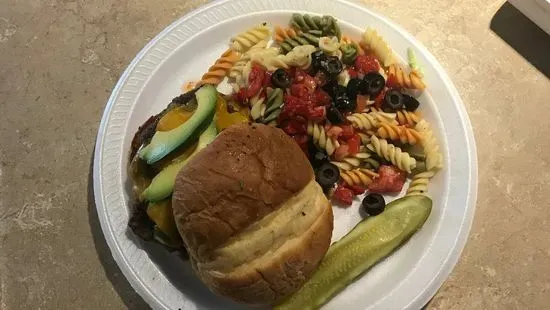Green Chile Cheese Burger