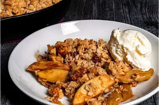 smoked apple cobbler