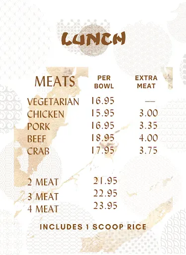 Lunch - Menu