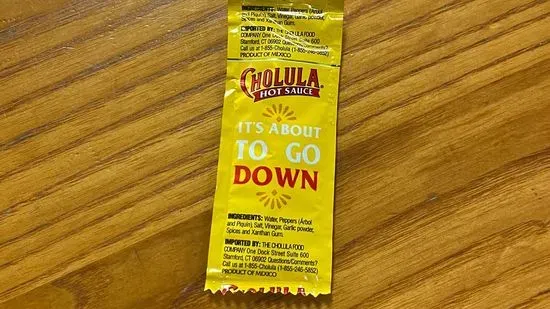 Cholula hot sauce packet 