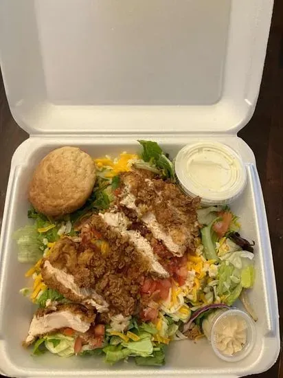 Fried Chicken Club Salad