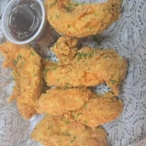 Half Tenders (5) — Korean fried chicken at Kokio in Albuquerque