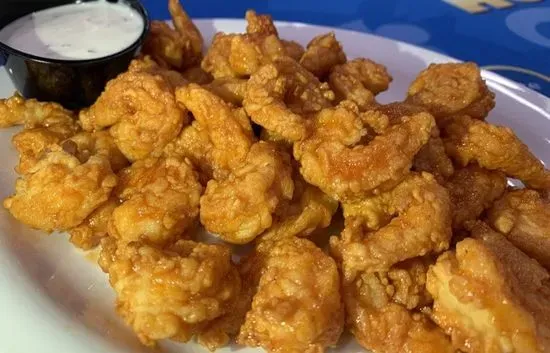 Honey Sriracha Popcorn Shrimp