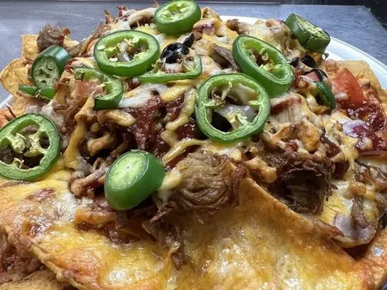 Nachos smoked pulled pork