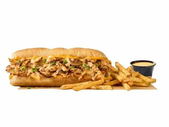 Beer Cheese Chicken Cheesesteak