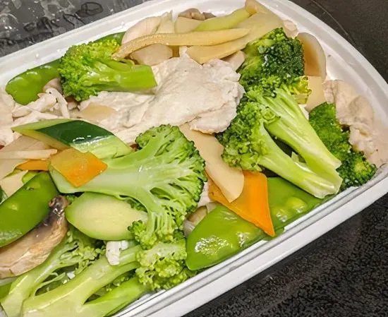 Steamed Chicken with Mixed Veg / 水煮杂菜鸡