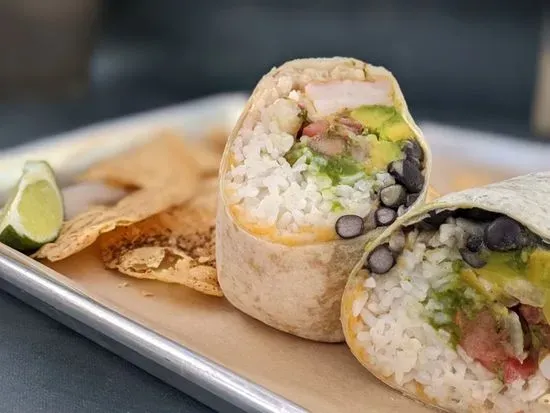 Avocado Shrimp Burrito