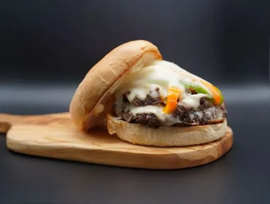 Philly Cheesesteak Burger 1/4lb