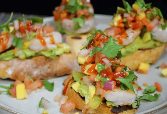 Spicy Shrimp Crostini