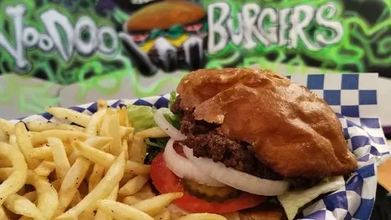 Single Burger with Fries