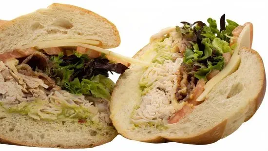 Turkey Bacon Guacamole Sandwich
