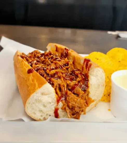LIMITED TIME: MT Huckleberry BBQ Pork Sandwich